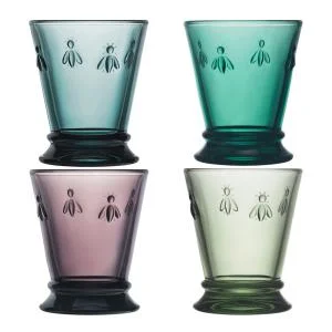 Abeille vannglass 26 cl 4 stk assorterte farger v:4249996