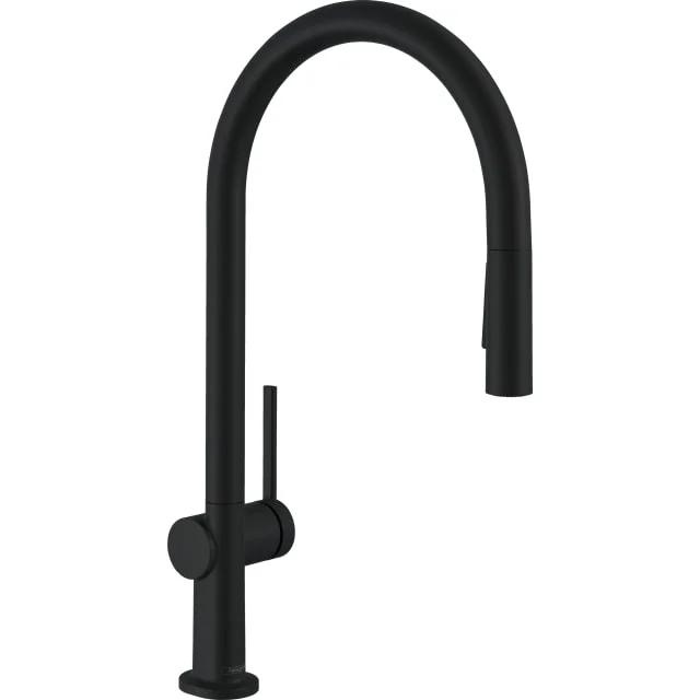 Hansgrohe Talis M54 kjøkkenarmatur, uttrekkbar tut, matt sort | 72842670