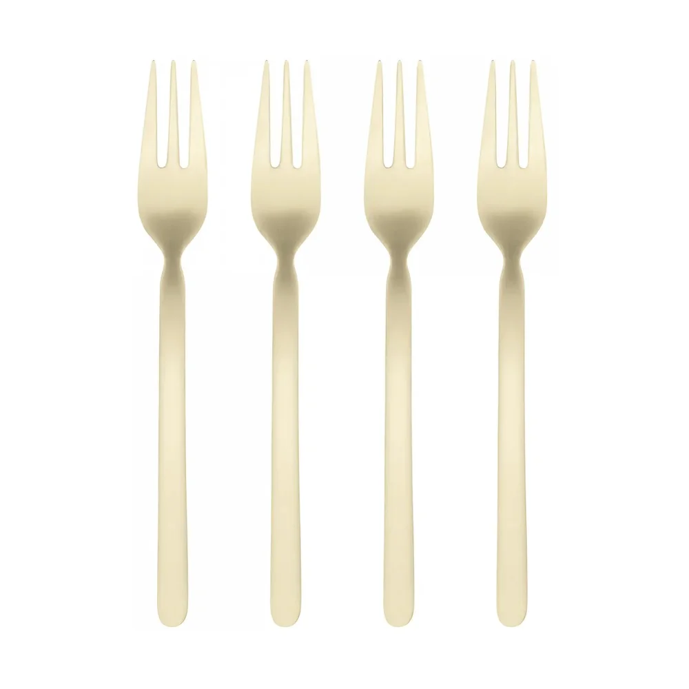 STELLA dessertgaffel champagne 4-pakning v:2709621