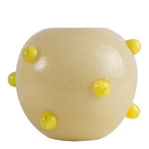 Arlo vase 24×30 cm beige/gul v:7129096 Arlo vase 24×30 cm beige/gul v:7129096