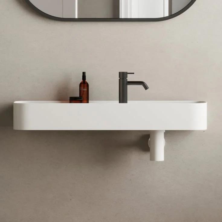 Copenhagen Bath Yuno LR 80 servant, 80×20 cm, hvit matt | 40010227