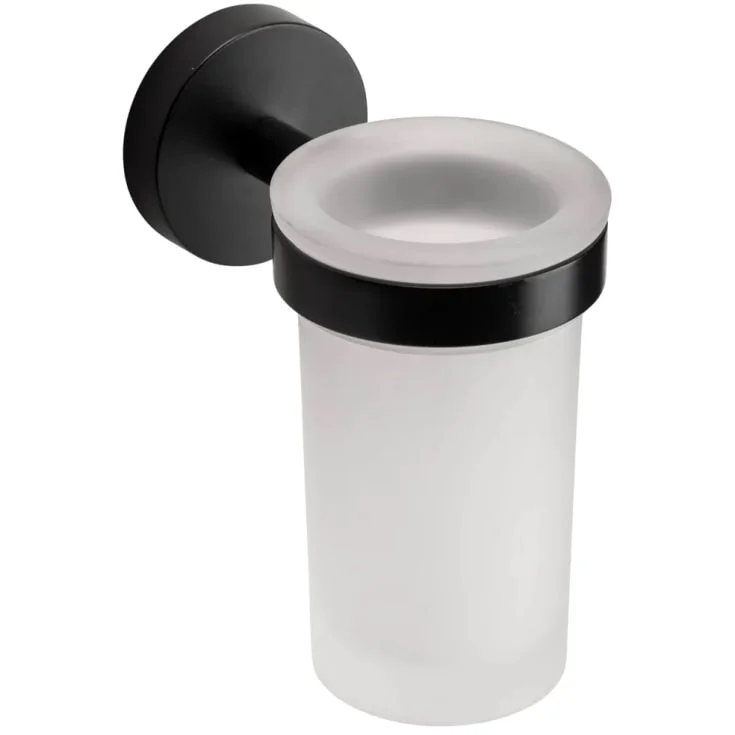 Hefe Epsom tannbørsteholder, matt sort/glas | QM481821