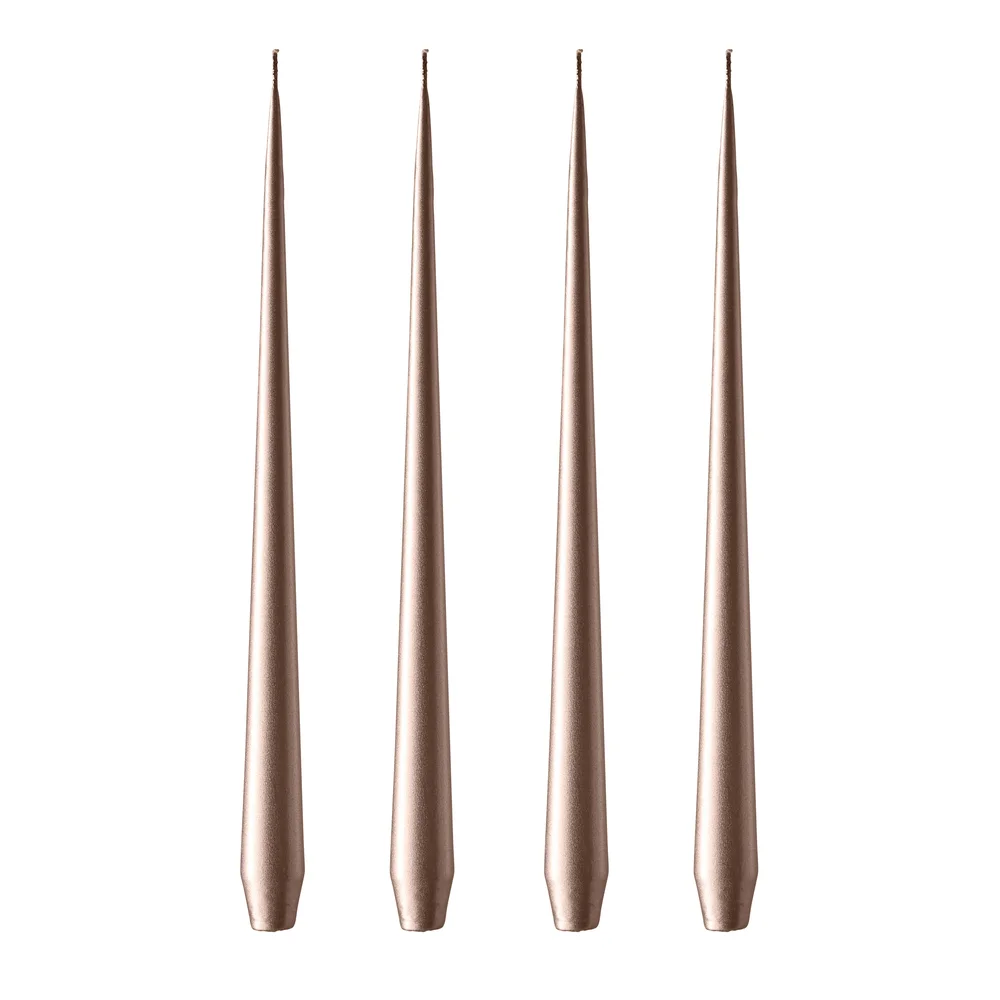 ester & erik lys 32 cm 4-pakning metallic v:7453215 ester & erik lys 32 cm 4-pakning metallic v:7453215