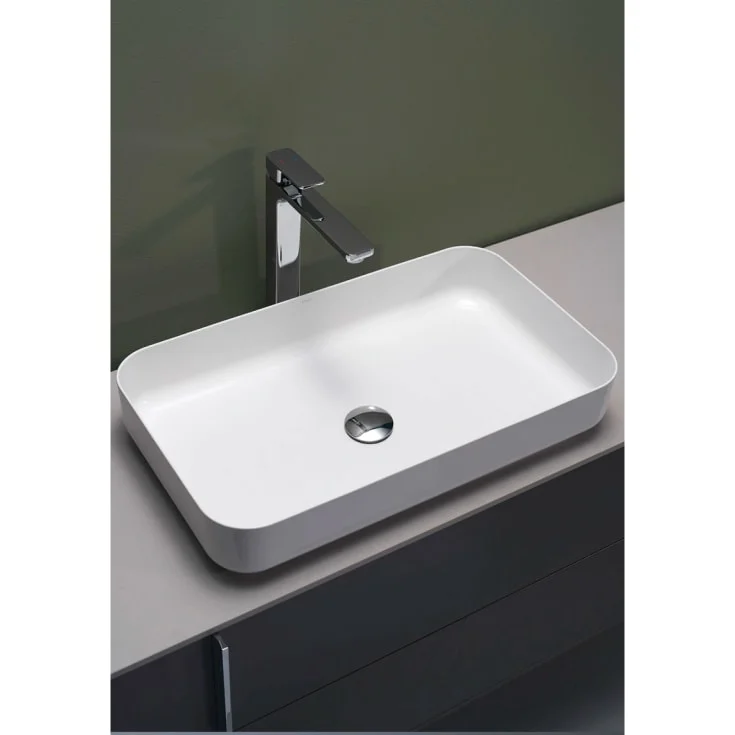 Hafa Edge toppmontert servant, uten overløp, 60x35 cm, Hvit | 1273551
