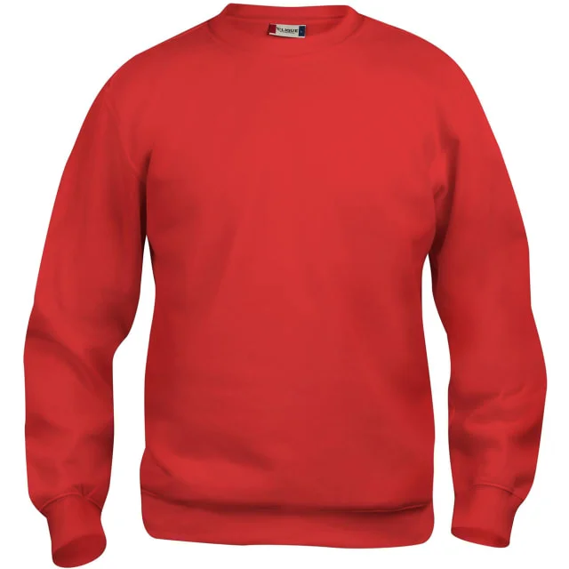 Clique Basic Roundneck collegegenser, rød, str. XS | 021030-35_XS