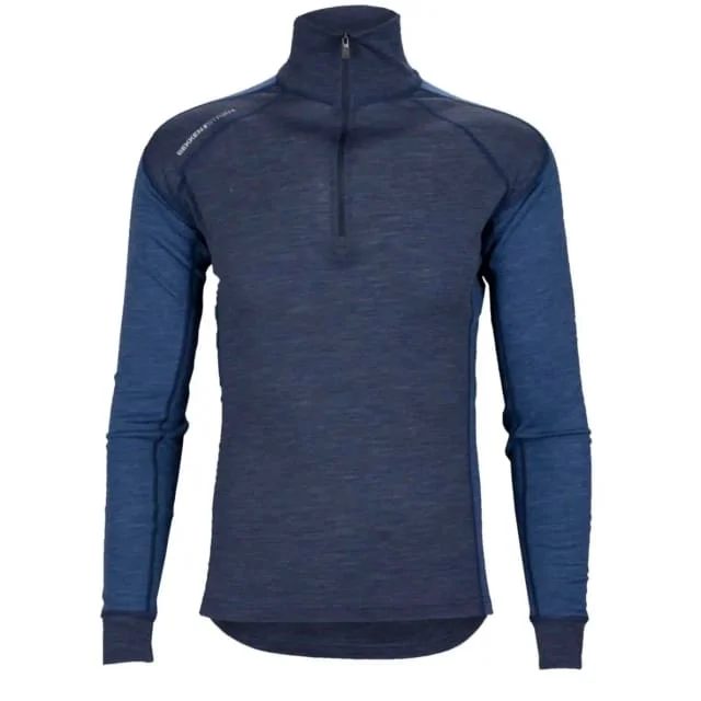 Bekken & Strøm Polo Majavatn merino undertrøye, unisex, str. 2XL, jeansblå/himmelblå | 612671