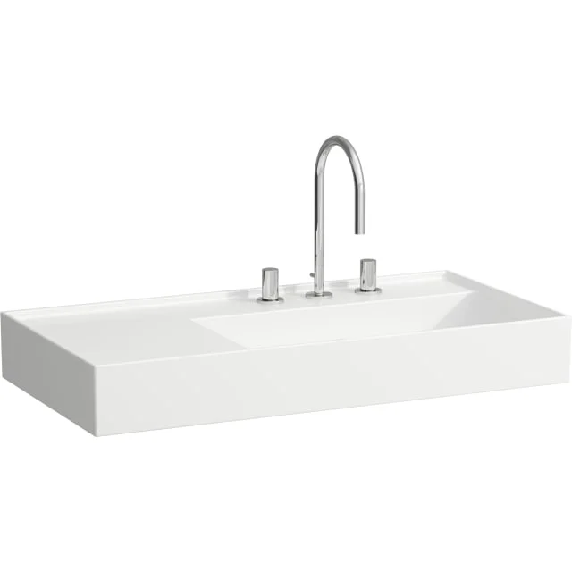 Laufen IlBagno Alessi servant, 90x46 cm, venstre, hvit | h8103390001121