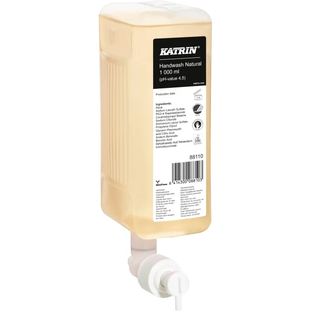Katrin kremsåpe til dispenser, parfymefri, 1000 ml | 606975