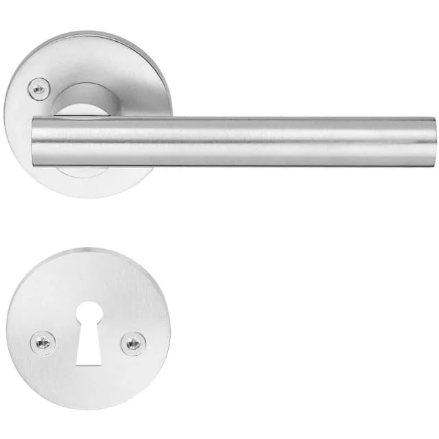 Beslagsboden Design Modern dørhåndtak, børstet krom | B862KMN Beslagsboden Design Modern dørhåndtak, børstet krom | B862KMN