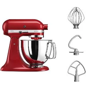 Artisan kjøkkenmaskin 5KSM125EER 4,8L empire red v:2445149 Artisan kjøkkenmaskin 5KSM125EER 4,8L empire red v:2445149